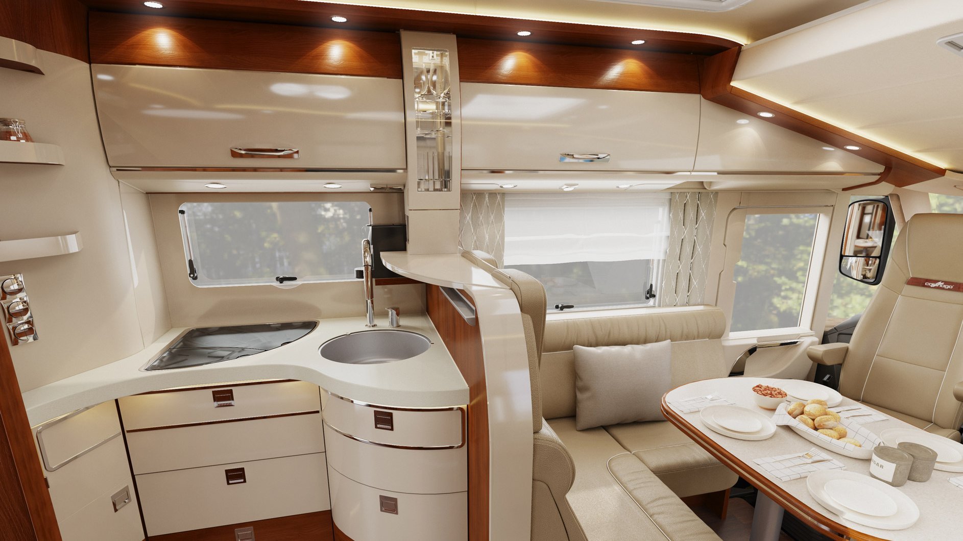 Innenansicht chic c-line mit der Stilwelt linea siena
